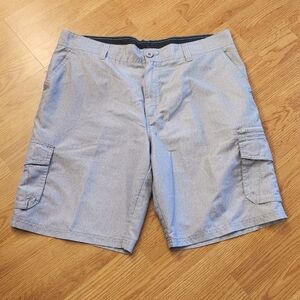 Subculture Men’s Lightweight Gray Cargo Shorts Size 36. 6 Pockets.